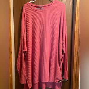 Women’s pink tunic, size 3x, brand Zenana